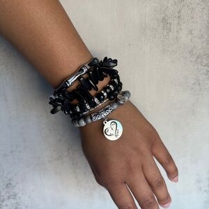 Black & Silver Bracelet Set II